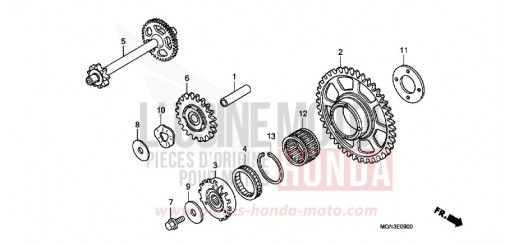 EMBRAYAGE DE DEMARRAGE CBF600NA de 2010